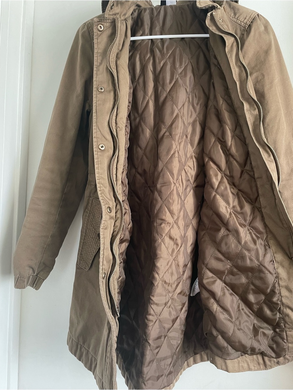 H&M Women's Hooded Utility Jacket in Brown - Picture 4 of 8